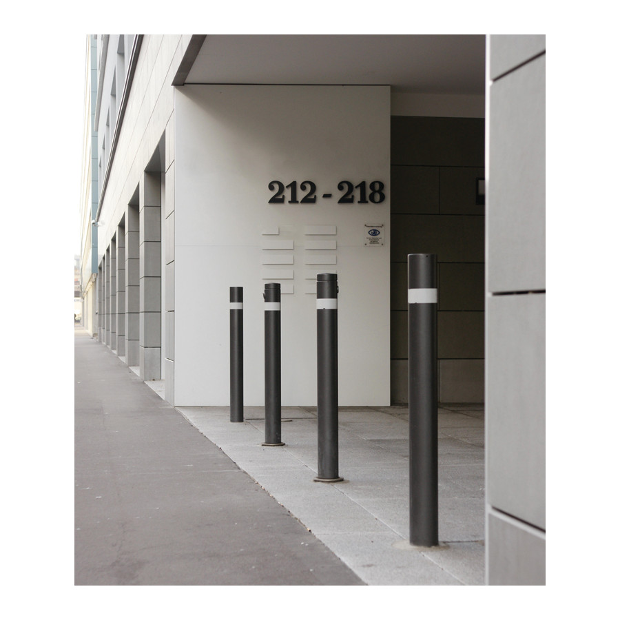 Posacenere Da Giardino Su Paletto - 110 Cm In Ferro Laccato Nero - Foto 3