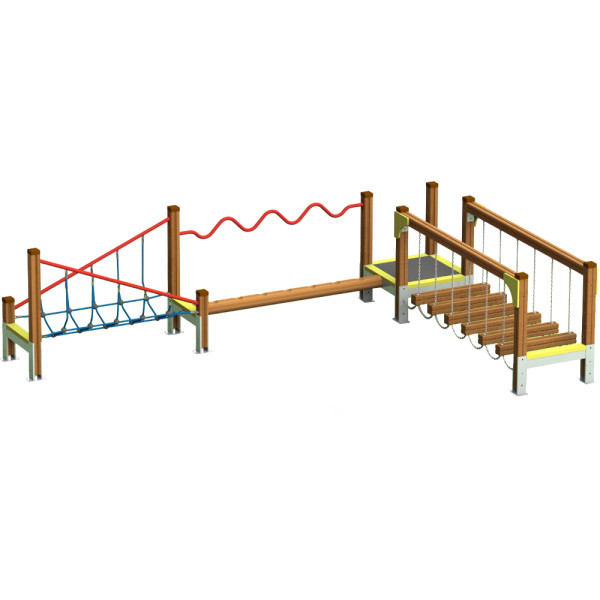 PERCORSO AGILITY BALANCE IN LEGNO DIM CM 427 X 284 X 116 (H)