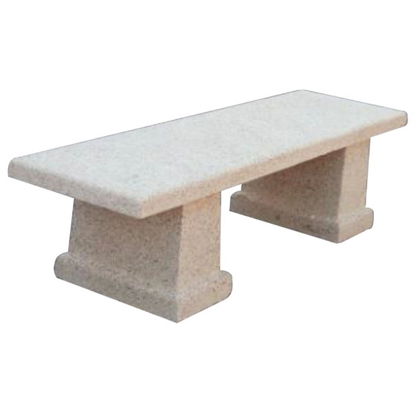 PANCHINA IN CEMENTO E VIBRATO CM 150 X 44 X 47 (H) COLORE SABBIATO GRIGIO