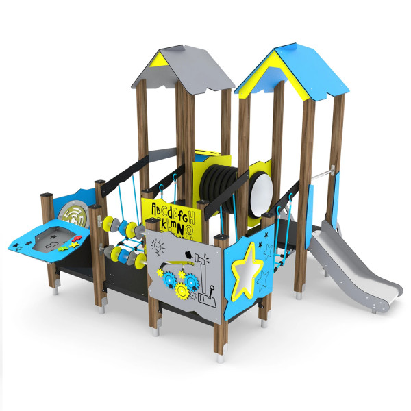 CASTELLO STAR IN LEGNO KIDS PLAY DIM MT 3,42 X 3,36 X 2,47 (H)