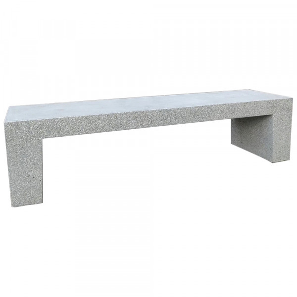 PANCHINA LINEARE SABBIATO GRIGIO CM 180 X 50 X 46 (H)