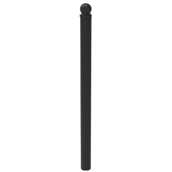 PALETTO DISSUASORE IN ACCIAIO CON POMELLO DIM CM Ø 6 - ALTEZZA FUORI TERRA CM 106