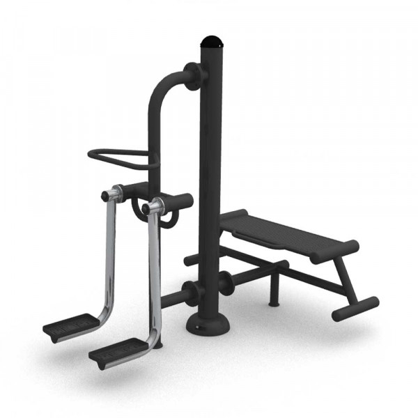 FITNESS ADDUCTOR AND ABDUCTOR + PANCA WIM  DIM CM 200 X 153 X 196 (H)