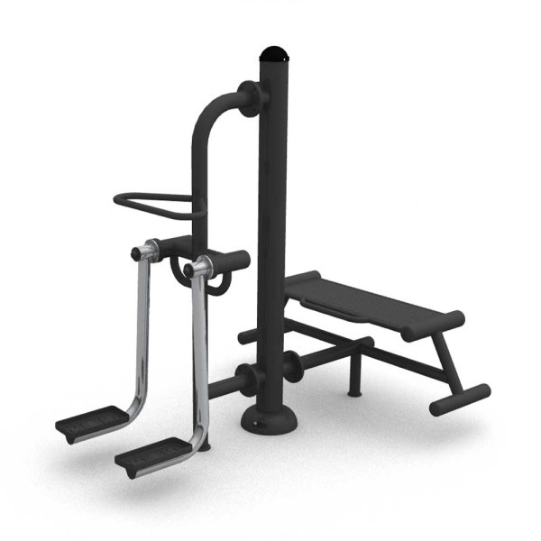 FITNESS ADDUCTOR AND ABDUCTOR + PANCA WIM  DIM CM 200 X 153 X 196 (H)