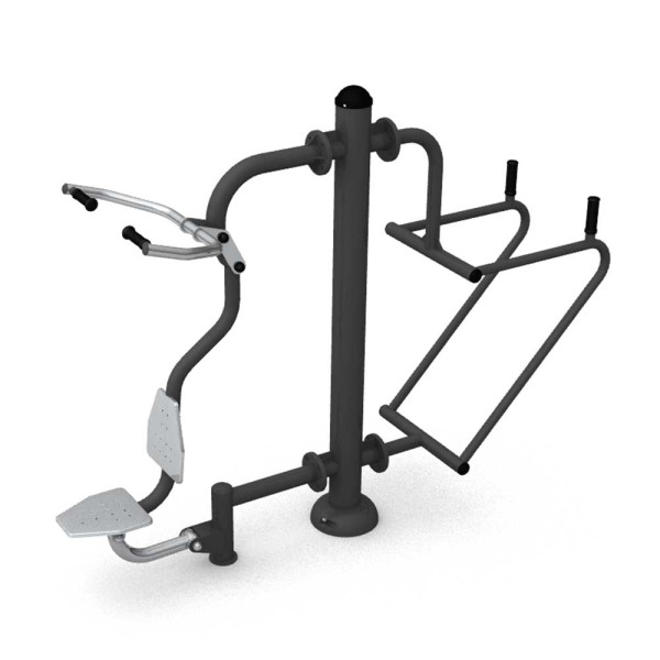 FITNESS LAT PULL MACHINE + PARALLELE CON MANIGLIE WIM DIM CM 248 X 74 X 196 (H)