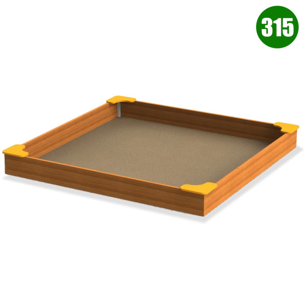 SABBIERA WOODEN BOX QUADRATO CON SEDUTE DIM CM. 315 X 315 X 28 (H)