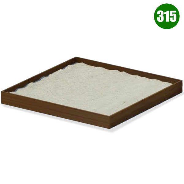 SABBIERA WOODEN BOX QUADRATO DIM CM. 315 X 315 X 25 (H)