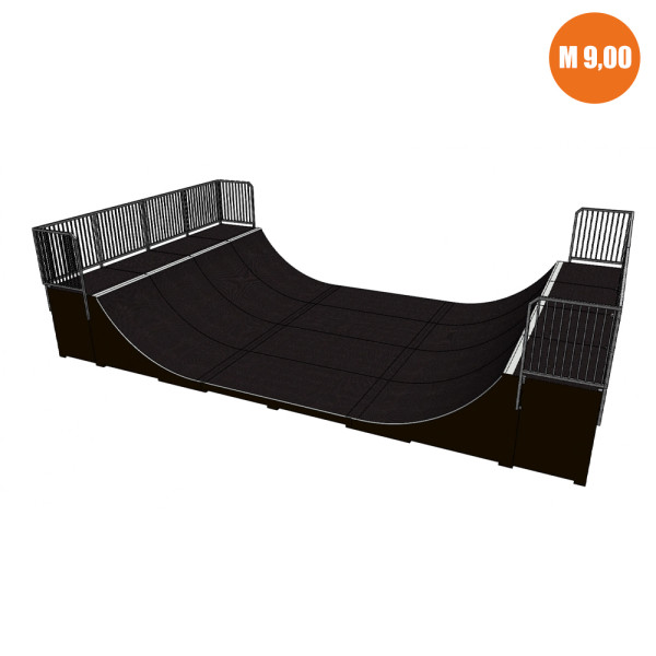 MINI RAMPA SKATEBOARD 120  DIM M 3,60 X 9,00 X 1,20 (H)