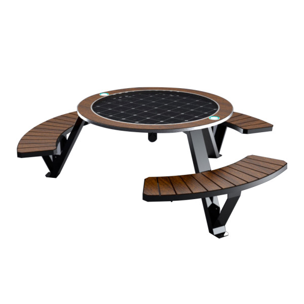 PANCA PICNIC SMART INOX WOOD DIM CM 230 X 230 X 75 (H)