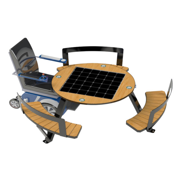PANCA PICNIC SMART WOOD INCLUSIVA DIM CM 230 X 230 X 75 (H)