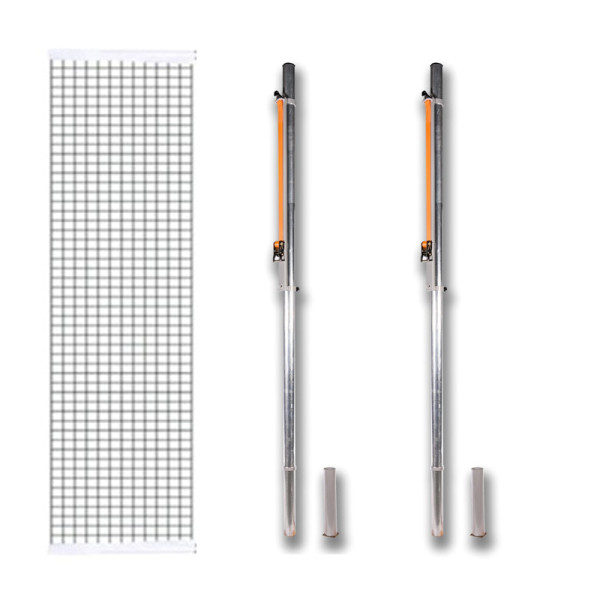 IMPIANTO PALLAVOLO INTERRATO CON BUSSOLOTTI E RETE UFFICIALE CONI M 9,50 x 1,00