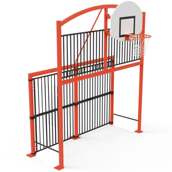 PORTA DA CALCIO E BASKET CON PALI DA INTERRARE DIM CM 320 X 123 X 290 (H)