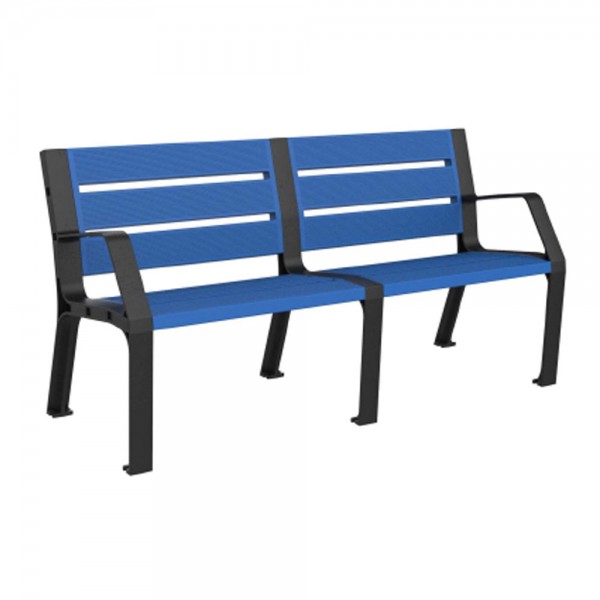 PANCHINA MODO IN POLIPROPILENE CON BRACCIOLI CM 165 X 59 X 83 (H)