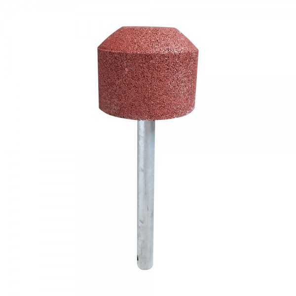 STOPPER IN SBR ROSSO CM 25 X 25 X 40 (H) COMPLETO DI STAFFA