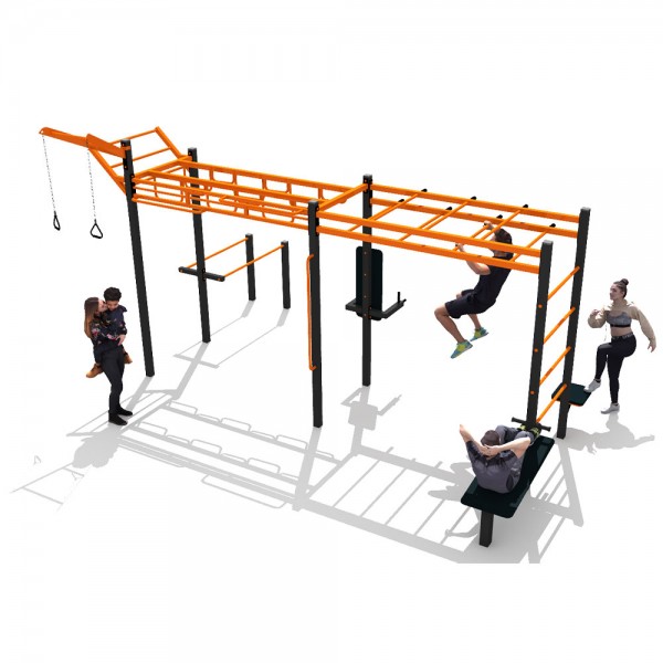FITNESS URBAN STAZIONE MULTIATTIVITA' 2 DIM CM 560 X 380 X 350 (H)