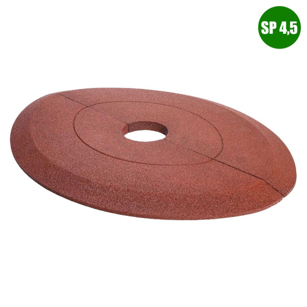 COPPIA PIASTRE ANTITRAUMA PER GIOCO A MOLLA CM 150 X 120 X (H) SP 4,5