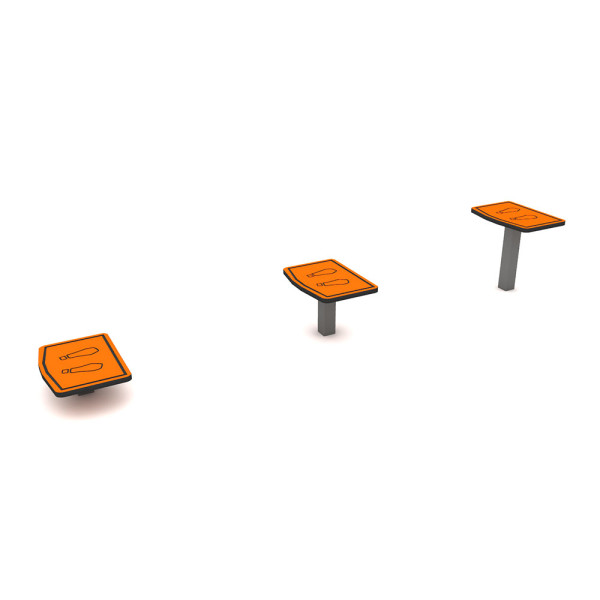 FITNESS URBAN SET STEP A 3 LIVELLI  CM 440 X 40 X 40 (H)