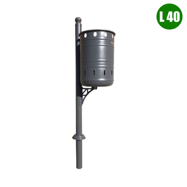 CESTINO HISTORIC FISSO CM 40 X 31,5 X 155 (H) 40 LITRI
