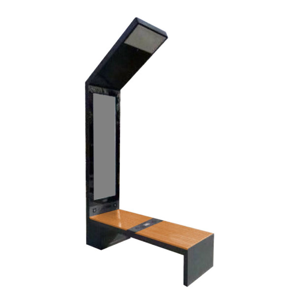 PANCHINA SMART LH METAL BASIC CON SCHERMO CM 200 X 68 X 268(H)