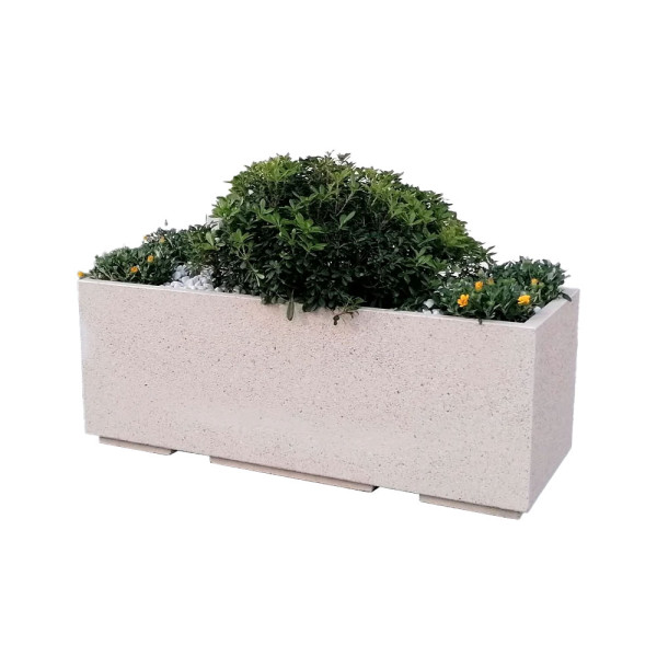 FIORIERA RETTANGOLARE 160 IN CEMENTO VIBRATO CM 160 X 60 X 60 (H)
