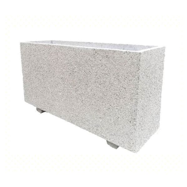 FIORIERA RETTANGOLARE SLIM IN CEMENTO VIBRATO CM 100 X 33 X 56 (H)