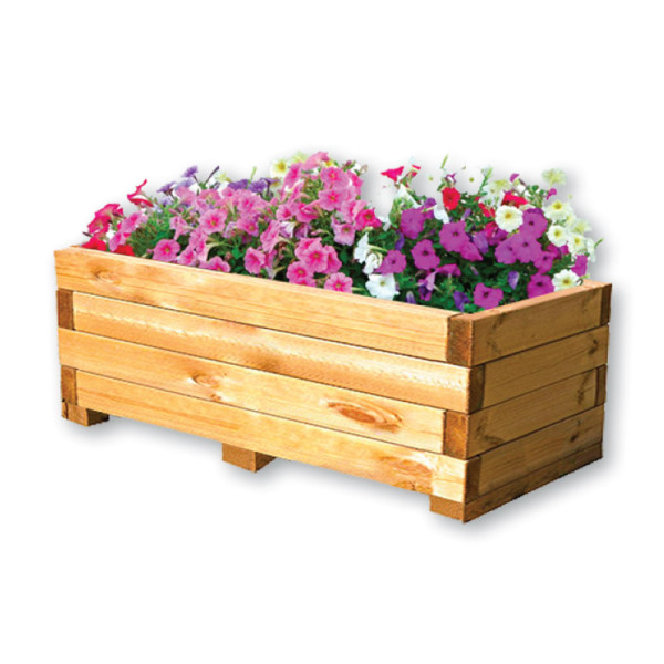 FIORIERA 180 RETTANGOLARE IN LEGNO CM 180 X 60 X 60 (H)