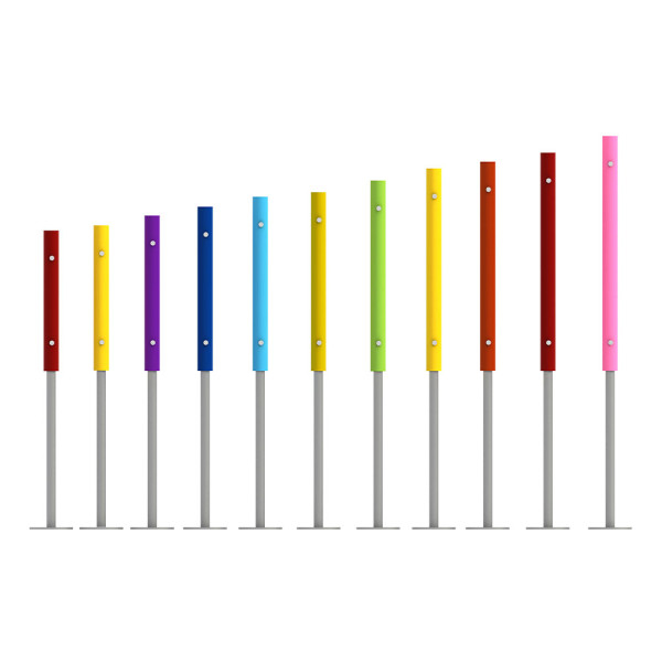 SET 11 TUBI MUSICALI VERTICALI CM 250 X 7 X 157 (H)