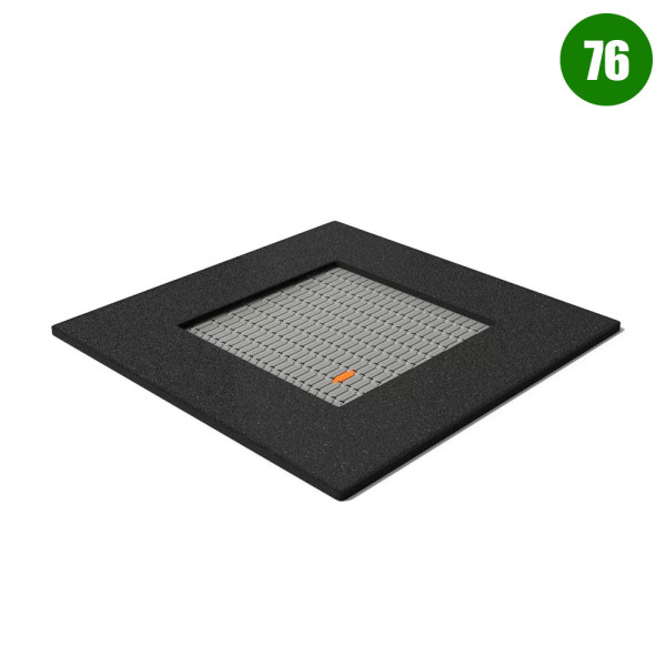 TAPPETO ELASTICO BG INTERRATO RETE QUADRATA 76 CM 136 X 136