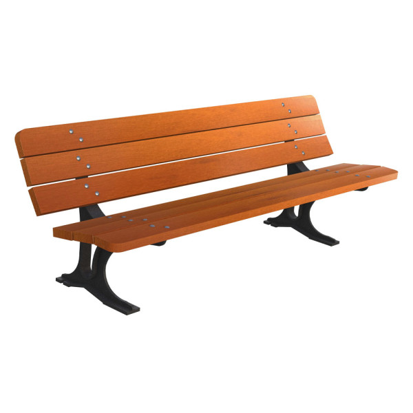 PANCHINA FRANCIA SENZA BRACCIOLI DIM CM 200 X 64 X 70 (H)