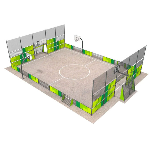 ARENA MULTISPORT B RECINZIONE FONDO ALTA MT 20,76 x 14,56 X 5,14 (H)