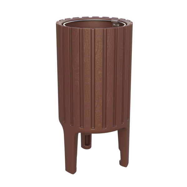 CESTINO ECO1 IN HDPE CON PLASTICA RICICLATA CM 42 X 42 X 85 (H) 50 LITRI