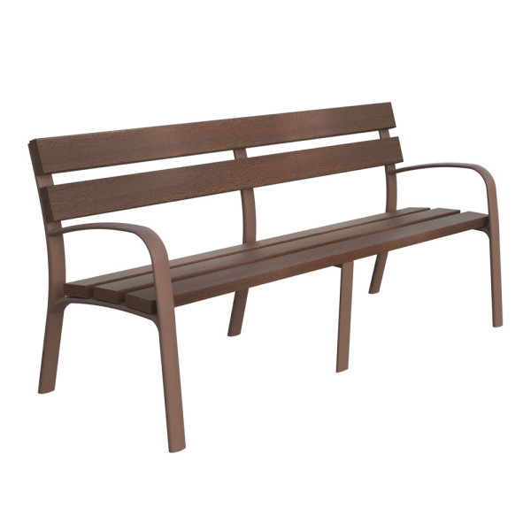 PANCHINA ECO1 IN PLASTICA RICICLATA CM 180 X 68 X 83 (H)