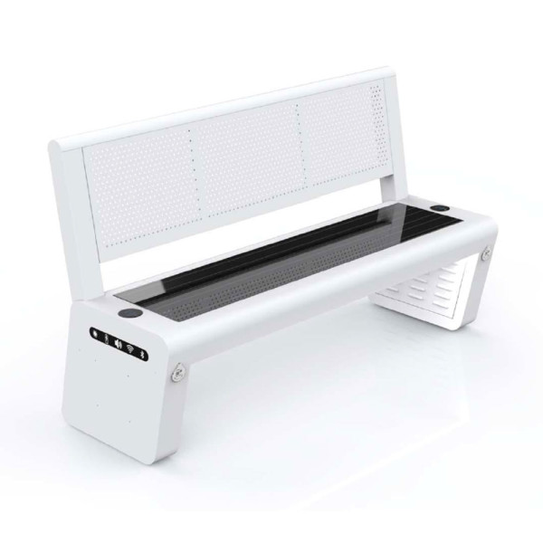 PANCHINA SMART INOX CLASSIC CON SCHIENALE CM 170 X 45 X 90 (H)