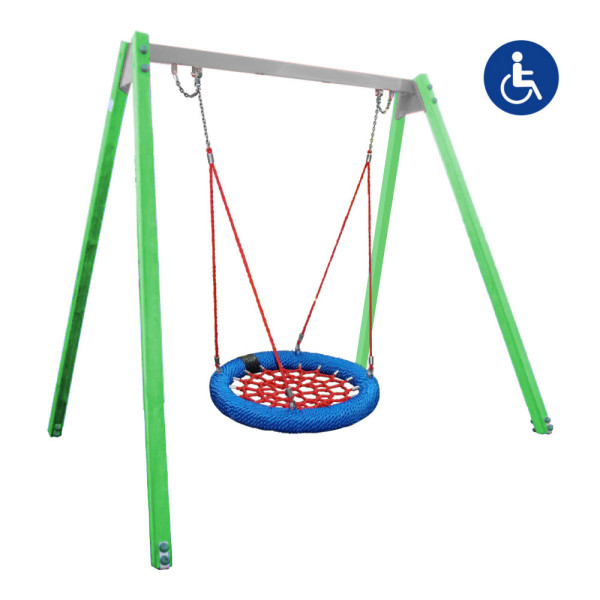 ALTALENA IN METALLO CON CESTONE INCLUSIVA M 1,80 X 3,15 X 2,30 (H)