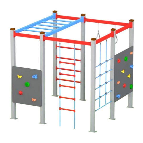 PALESTRA ARRAMPICATA CUBIK IN METALLO CM 208 X 208 X 210 (H)