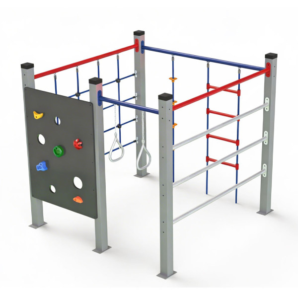 PALESTRA ARRAMPICATA CUBO IN METALLO CM 177 X 168 X 162 (H)