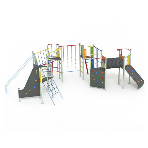 PERCORSO AGILITY PARKOUR IN METALLO CM 497 X 843 X 239 (H)