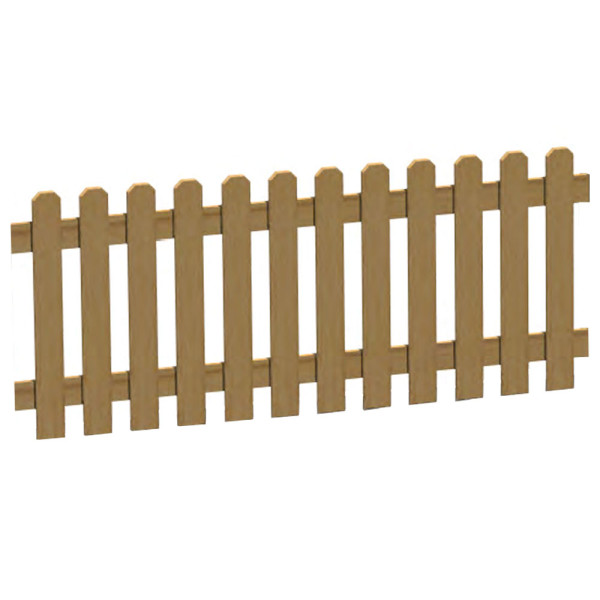 STACCIONATA IN LEGNO CM 180 X 6 X 80 (H)