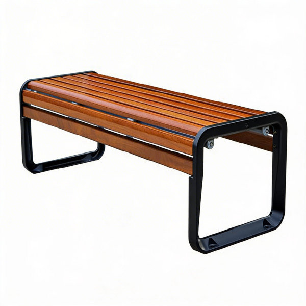 PANCA LEGACY STRUTTURA IN ALLUMINIO E DOGHE IN LEGNO DI PINO CM 180 X 52 X 42 (H)