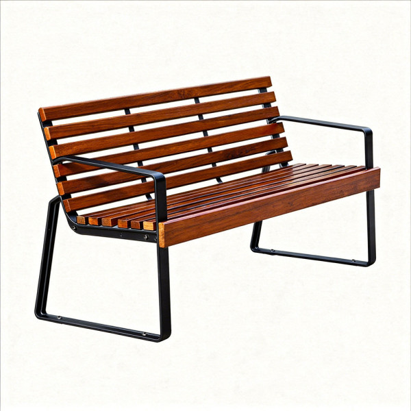 PANCHINA SILVER2 STRUTTURA IN ALLUMINIO E DOGHE IN LEGNO DI PINO CM 180 X 70 X 82 (H)