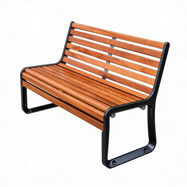 PANCHINA LEGACY 2 STRUTTURA IN ALLUMINIO E DOGHE IN LEGNO DI PINO CM 180 X 68 X 80 (H)