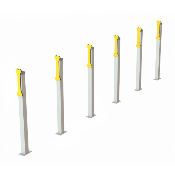 ACTIVITY METAL DOG PERCORSO 6 PALETTI CM 358 X 8 X 100 (H)