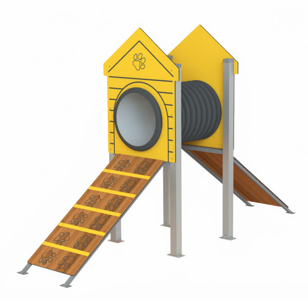 ACTIVITY METAL DOG SALISCENDI CON TUNNEL CM 366 X 101 X 225 (H)