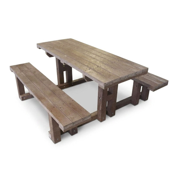 PANCA PICNIC BASIC IN PLASTICA RICICLATA CON SEDUTE CM 170 X 200 X 77 (H)