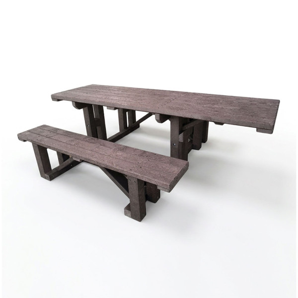 PANCA PICNIC INCLUSIVA IN PLASTICA RICICLATA CON SEDUTE CM 170 X 230 X 77 (H)
