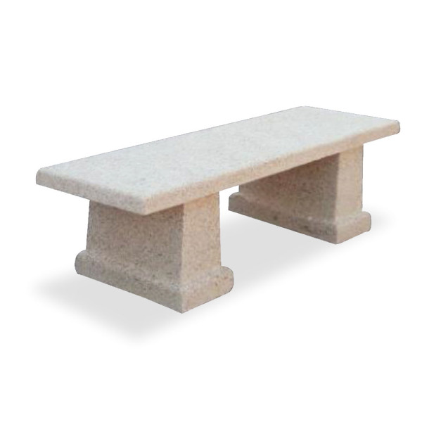 PANCHINA IN CEMENTO E VIBRATO CM 150 X 44 X 47 (H) COLORE SABBIATO GRIGIO