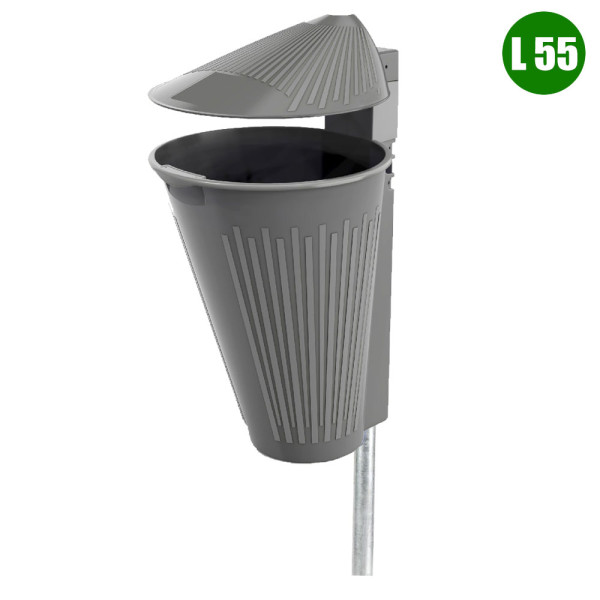 CESTINO IN POLIETILENE DIM CM 44 X 41 X 110 (H) 55 LITRI