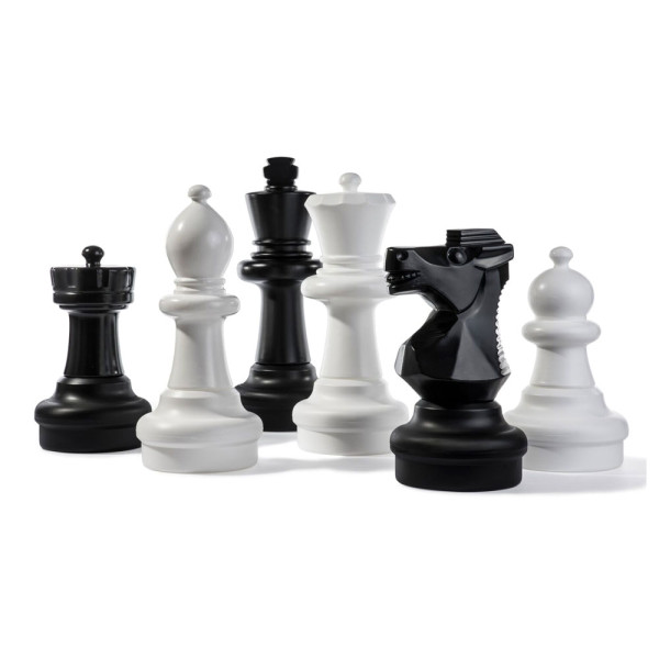 SET COMPLETO DI SCACCHI ALTEZZA DA 43 A 64 CM DIAMETRO 24 CM