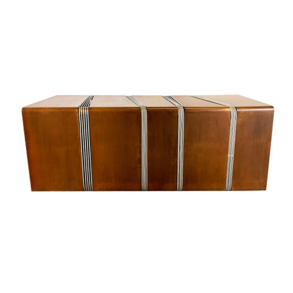PANCA CORTEN CUBIK CM 121 X 45 X 45 (H)