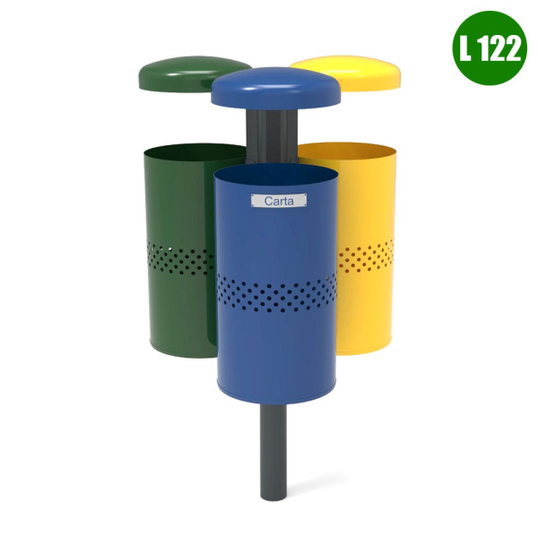 SET 3 CESTINI ECOLOGY CON TETTO CM 64,3 X 69,2 X 103 (H)